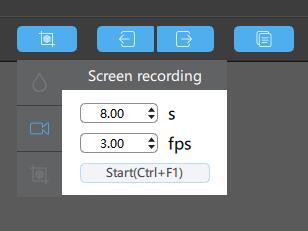 screen recording option